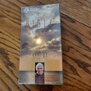 The New Testament Bible Read By Gregory Peck 12 Cassettes. New Factory Sealed